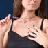 Milky Way | .925 Sterling Silver Gunmetal | Galaxy Glass Infinity Clasp Necklace